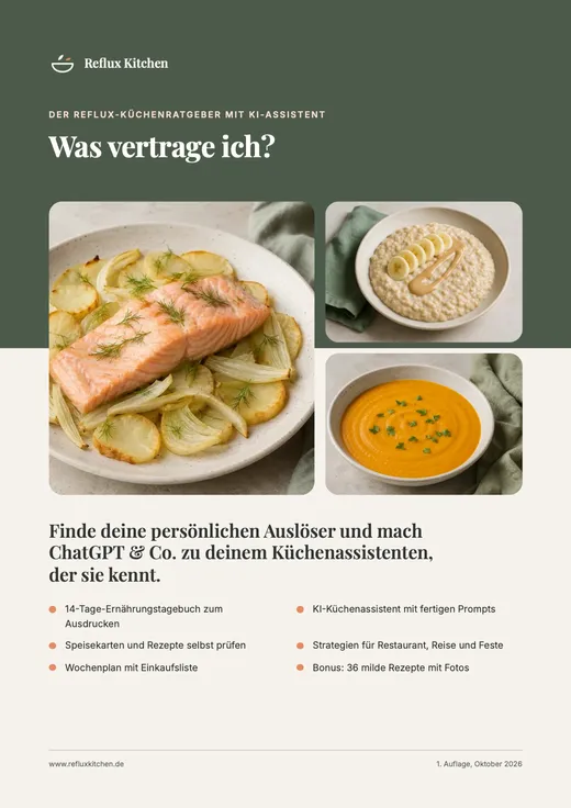 Titelseite: Was vertrage ich? Der Reflux-Küchenratgeber